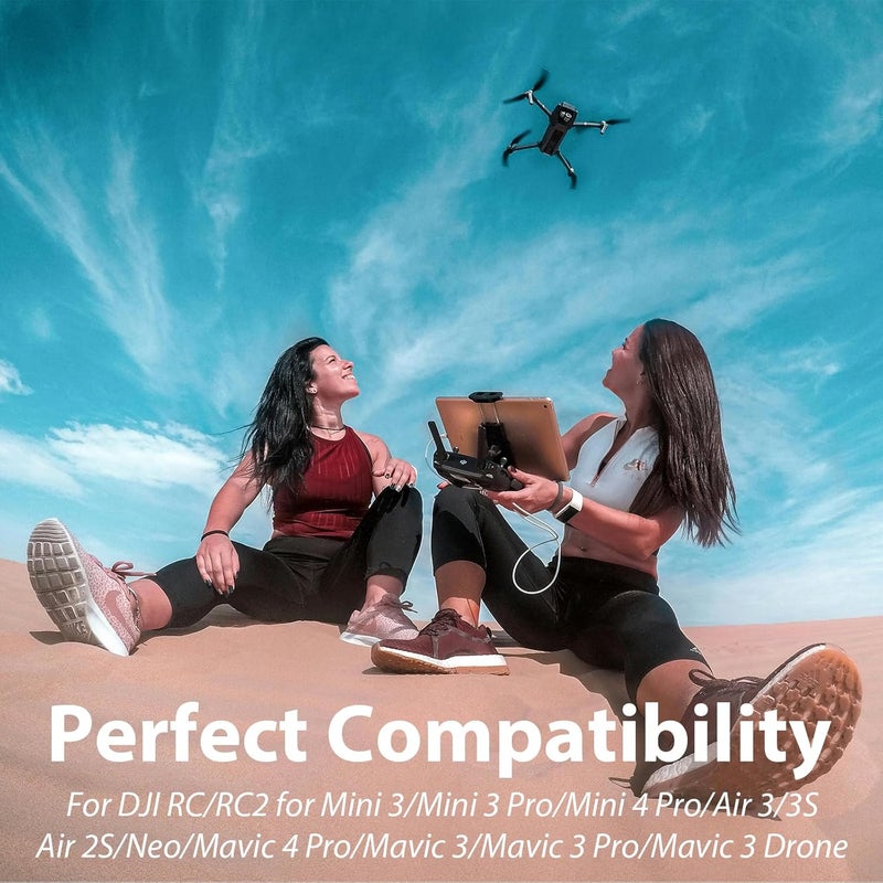 NICECRAFT 4 Pcs Aluminum Alloy Remote Controller Sticks Joystick for DJI RC/RC2 for Mini 3/Mini 3 Pro/Mini 4 Pro/Air 3/3S/Air 2S/Neo/Mavic 4 Pro/Mavic 3/Mavic 3 Pro/Mavic 3 Drone Replacement (Black) - Image 3